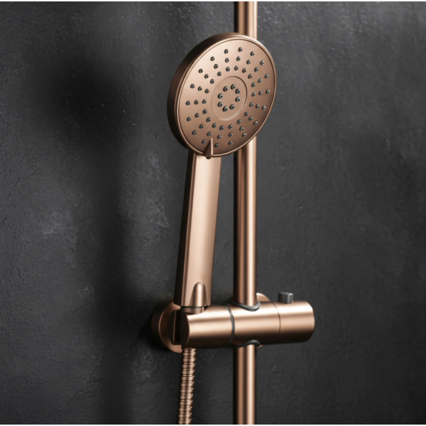 Душевой гарнитур REA LUIS BRUSHED COPPER с изливом