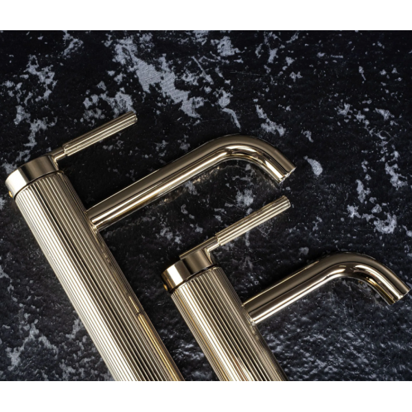 Смеситель для раковины (умывальника) REA ARGON GOLD высокий