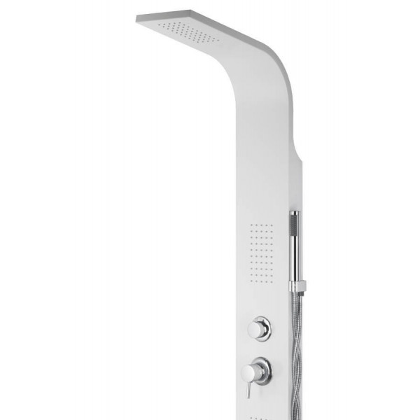 Душова панель CORSAN ALTO WHITE LED з виливом