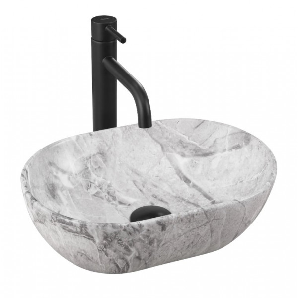 Умывальник (раковина) REA  AMELIA MINI STONE MATT накладной
