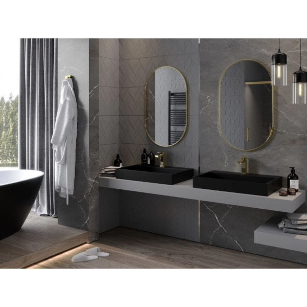 Дзеркало MEXEN LOFT 90x55 GOLD овальне