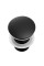 Донний клапан для раковини YOKA CLICK-CLACK BLACK з переливом
