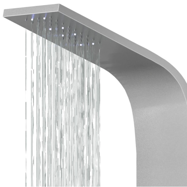 Душова панель CORSAN ALTO SILVER LED з термостатом