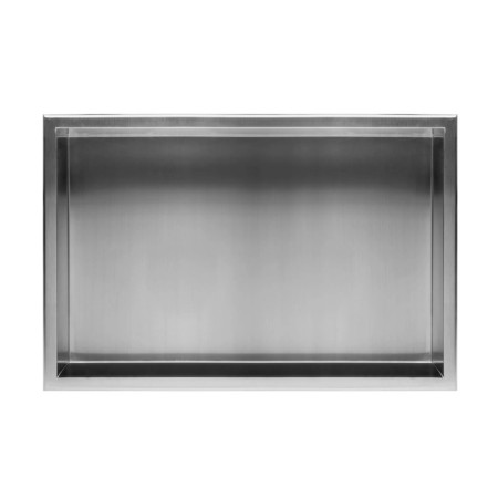 Встраиваемая полка REA 30X60 NICKEL BRUSHED с ободком