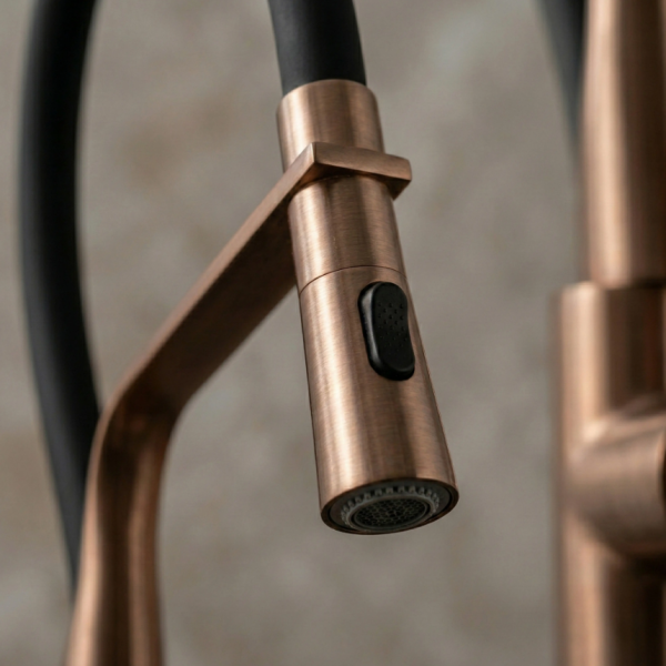 Смеситель для кухни REA CASTOR BLACK BRUSHED COPPER