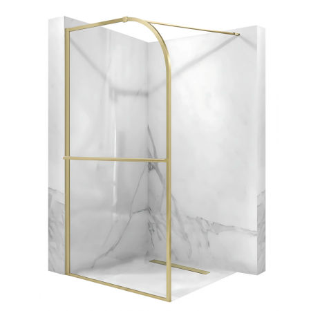 Душевая стенка REA SKY 100 BRUSHED GOLD