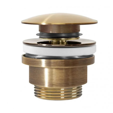 Донный клапан для раковины REA CLICK-CLACK ANTIQUE BRUSHED GOLD универсальный *