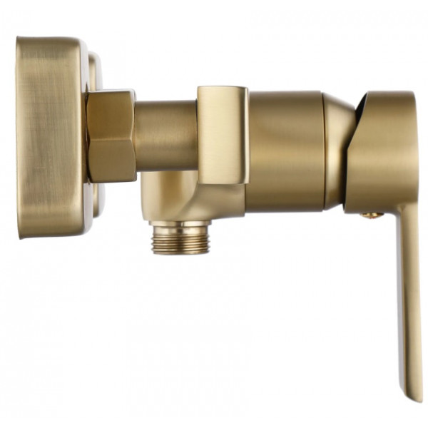 Смеситель для ванны и душа REA ARGUS BRUSHED GOLD настенный без излива