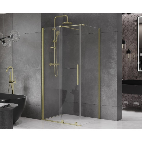 Душова кабіна MEXEN VELAR 110х100 BRUSHED GOLD