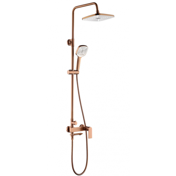Душевой гарнитур REA STORM BRUSHED COPPER с изливом
