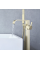 Смеситель для ванны REA CARAT BRUSHED GOLD золотой матовый напольный