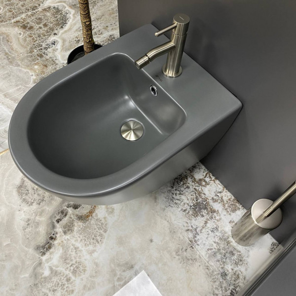 Подвесное биде VBI VULCANO GREY MATT