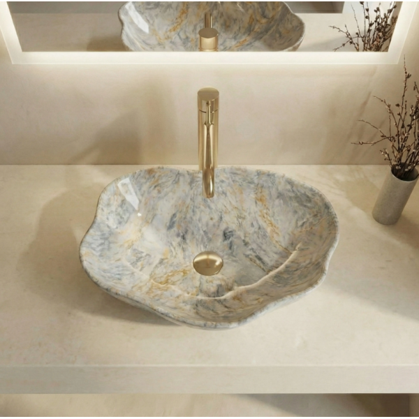 Умывальник (раковина) REA PEARL RUSTSTONE накладной