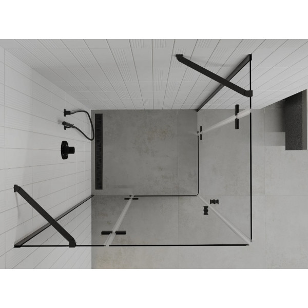 Душова кабіна MEXEN ROMA DUO 80x70 BLACK