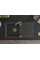 Гранітна кухонна мийка MEXEN LEO BLACK GRANITE + сифон GOLD