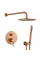 Душевая система VBI MILANO BRUSHED COPPER скрытого монтажа
