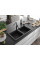 Гранітна кухонна мийка MEXEN HEKTOR BLACK SILVER + сифон BLACK