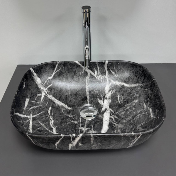 Умывальник (раковина) VBI RAVENNA BLACK OPAL MATT накладной
