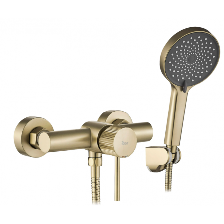 Смеситель для ванны REA LUNGO STRIPE BRUSHED GOLD без излива