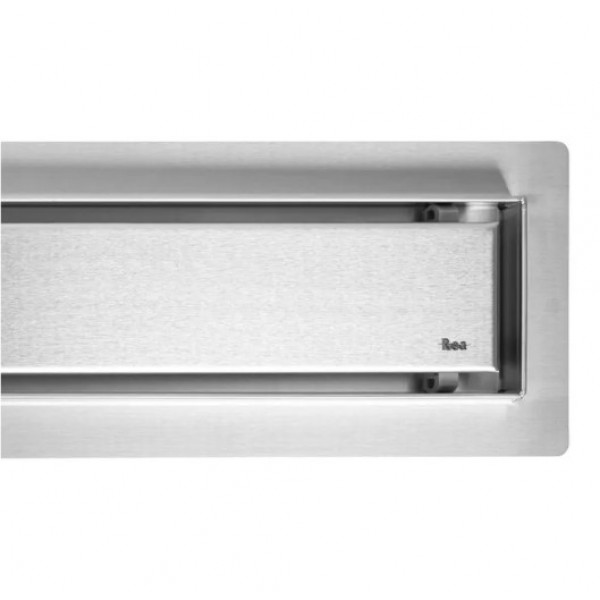 Трап для душа REA NEOX 80 SUPERFLOW BRUSHED STEEL 2в1 сталь
