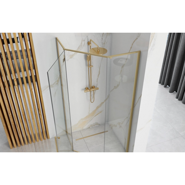 Душевая кабина REA DIAMOND 100х100 BRUSHED GOLD