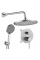 Душевая система REA LUNGO STRIPE NIKIEL BRUSHED + BOX скрытого монтажа