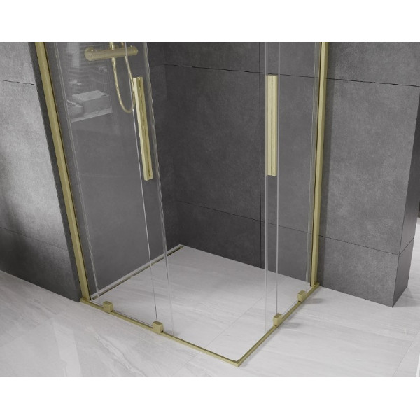 Душова кабіна MEXEN VELAR DUO 90х80 BRUSHED GOLD