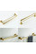 Вешалка двойная для полотенца REA ERLO 02 BRUSHED GOLD