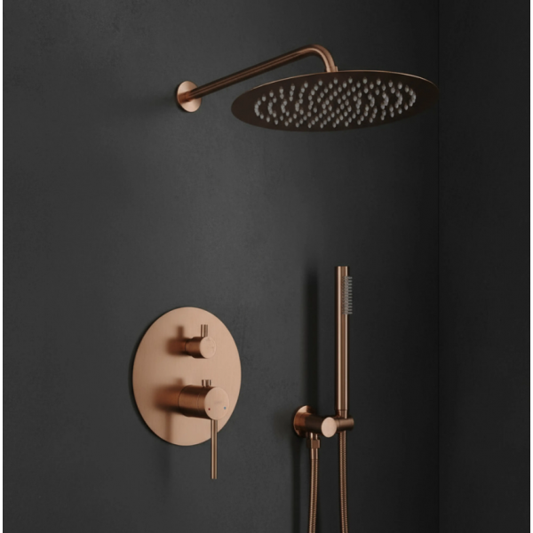 Душевая система REA FOSS CLIF BRUSHED COPPER + BOX скрытого монтажа
