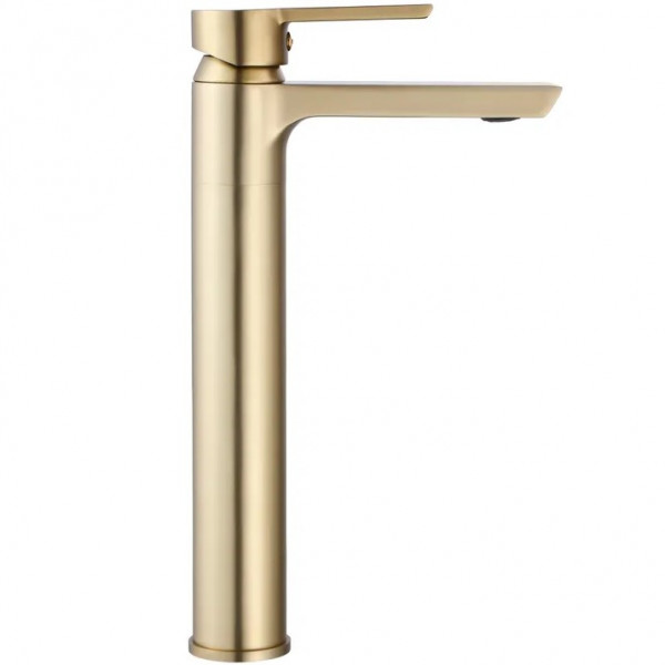 Смеситель для раковины (умывальника) REA  ARGUS BRUSHED GOLD высокий *