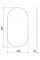 Дзеркало MEXEN LOFT 80x45 BLACK овальне