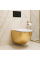 Подвесной унитаз REA CARLO MINI TORNADO NF GOLD WHITE