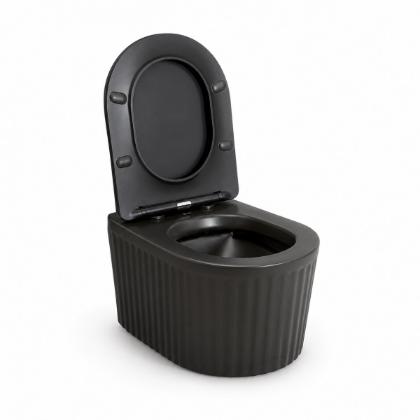 Подвесной унитаз VBI TORCELLO BLACK MATT TORNADO