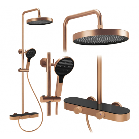 Душевой гарнитур REA CREO BRUSHED COPPER