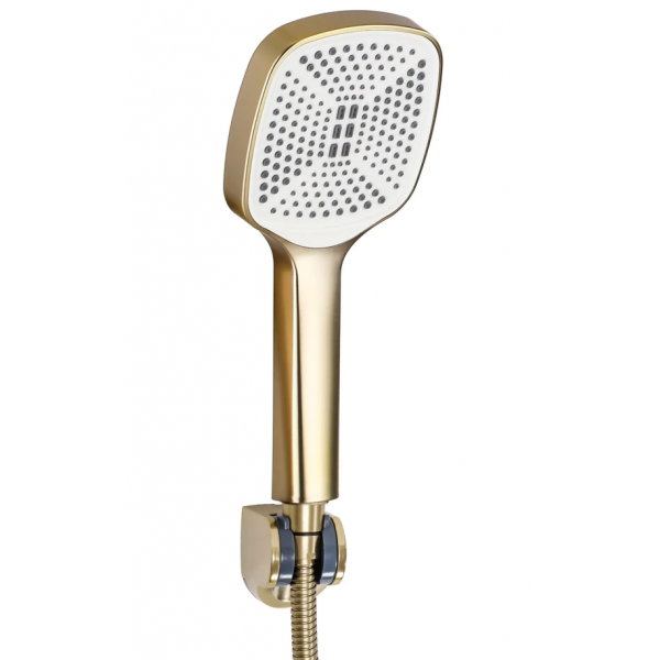 Смеситель для ванны и душа REA STORM BRUSHED GOLD настенный с изливом