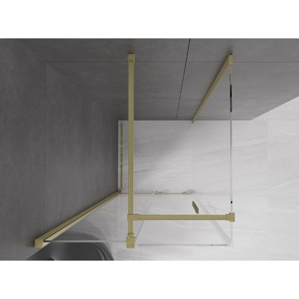 Душова кабіна MEXEN VELAR 110х110 BRUSHED GOLD