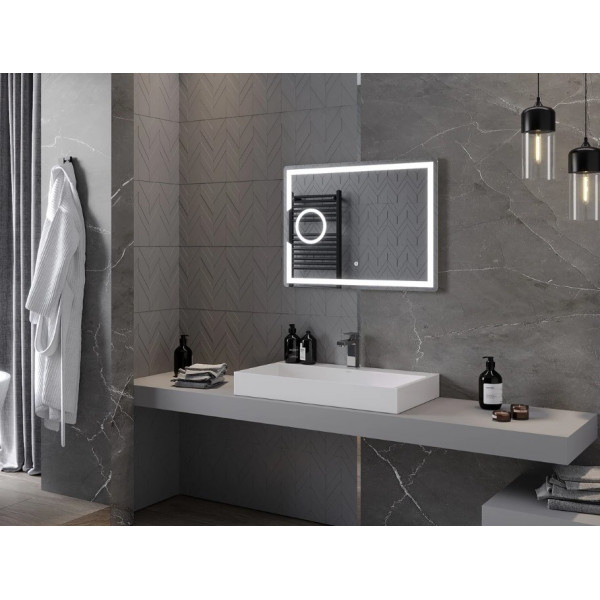 Дзеркало MEXEN ONYX 80x60 LED прямокутне