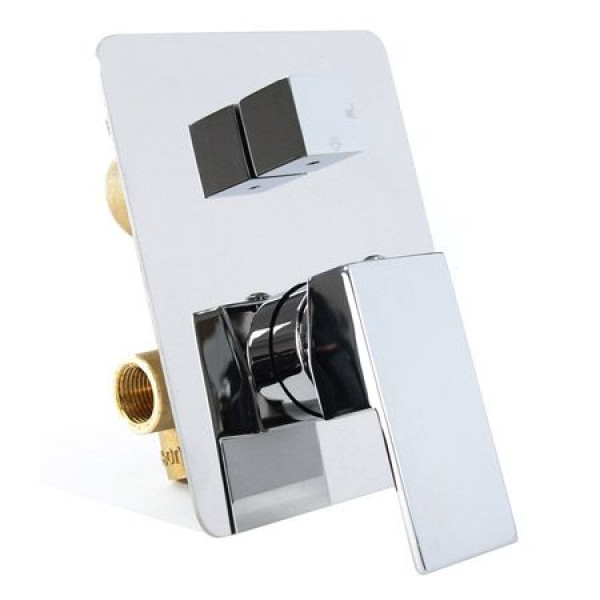 Душевая система REA RAINFORCE CHROME с изливом + BOX скрытого монтажа