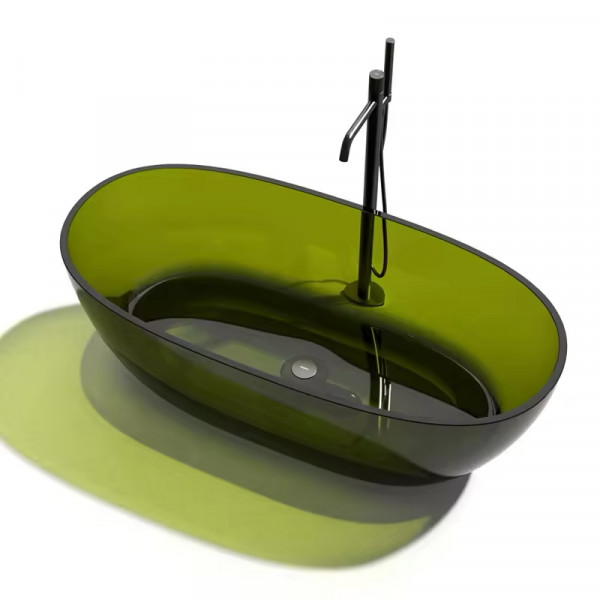 Ванна VBI VESUVIO GREEN 170 x 78 отдельностоящая стеклянная