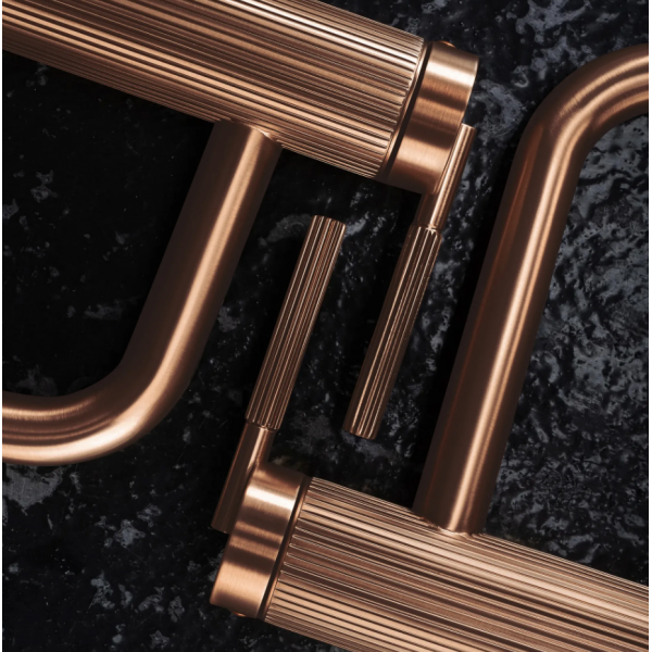 Смеситель для раковины (умывальника) REA ARGON BRUSHED COPPER высокий