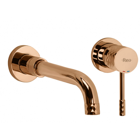 Смеситель для раковины REA LUNGO DIAMOND COPPER + BOX скрытого монтажа