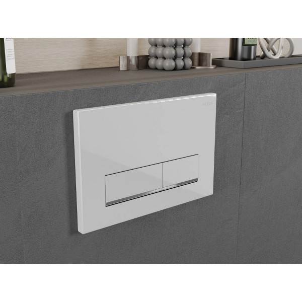 Кнопка змиву для інсталяції MEXEN FENIX 12 WHITE GLOSSY