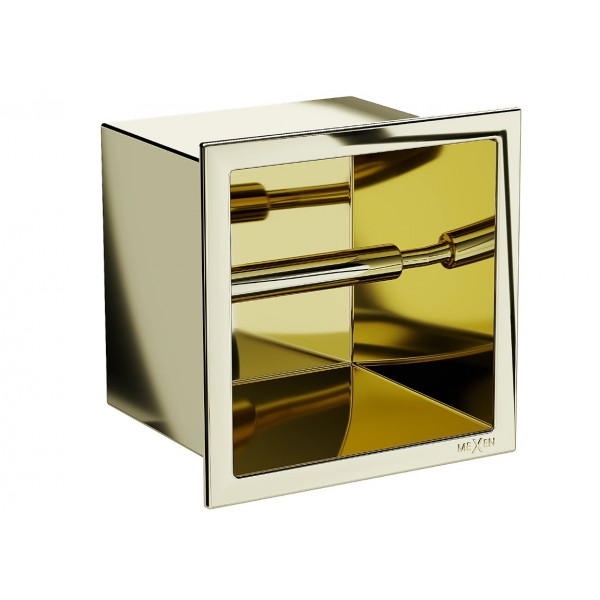 Вбудований тримач MEXEN X-WALL-P GOLD для туалетного паперу