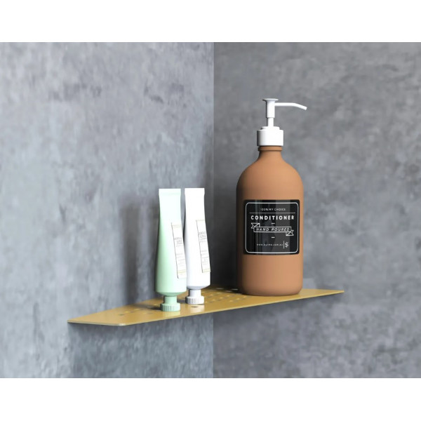Угловая полка для ванны REA SF05 30 BRUSHED GOLD