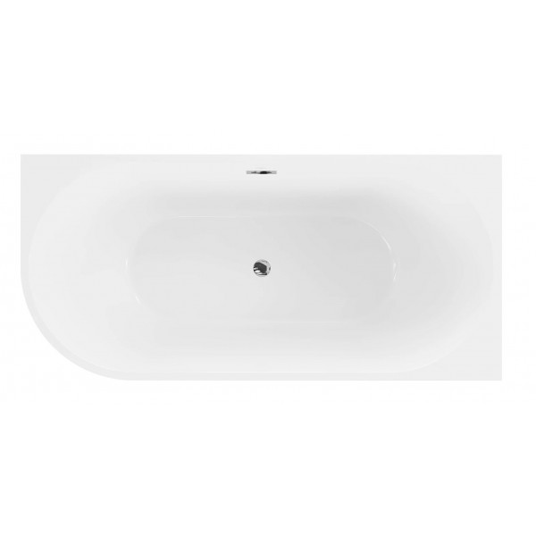Ванна кутова MEXEN MIA 170x80 BLACK WHITE акрилова права