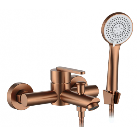 меситель для ванны REA ONTARIO BRUSHED COPPER с изливом
