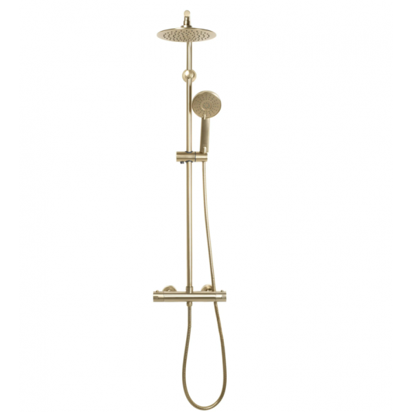 Душевой гарнитур REA BLISS BRUSHED GOLD с термостатом
