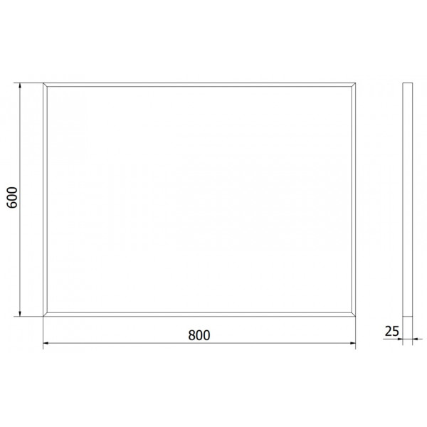 Дзеркало MEXEN LOFT 80x60 GOLD прямокутне