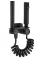 Душевой гарнитур REA HELIX BLACK черный с изливом
