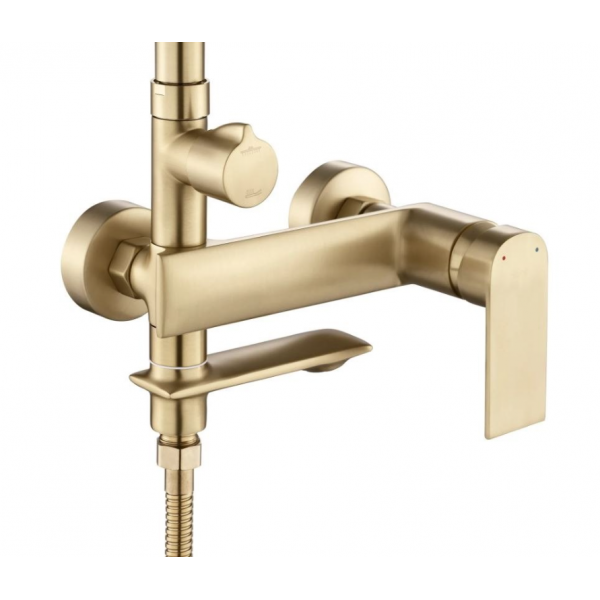 Душевой гарнитур REA VENETA BRUSHED GOLD с изливом